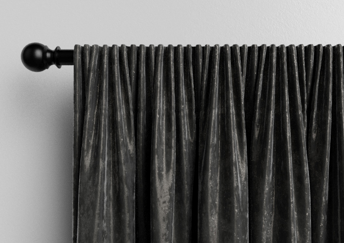 Crushed Velvet, Steel - Made to Measure Curtains - Image 9